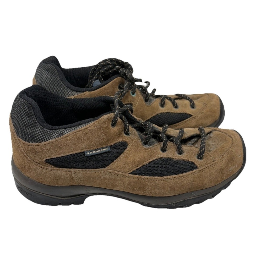 Garment Men's Hiking Boots Shoes Size 11.5 Brown Black Suede